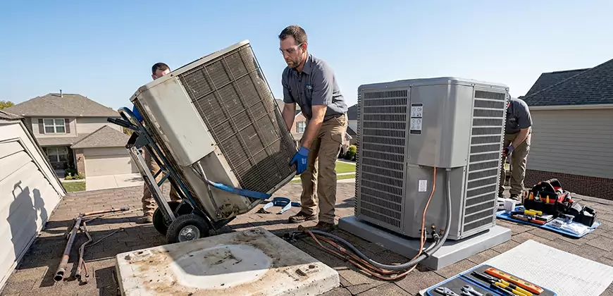 Emergency Air Conditioning Unit Swap in Bonita